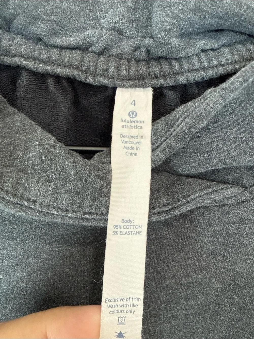 Lululemon After‎ All Pullover in Heathered Black,